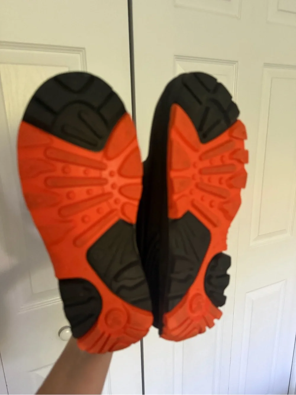 Kamik Kids Brown and Orange Snow Boots with Easy Strap